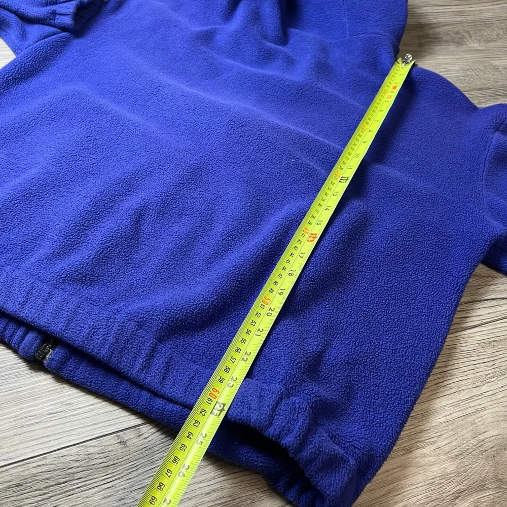 The North Face Fleece Hoodie Unisex M Blue Vintage Full Zip Made In USA Gorpcore